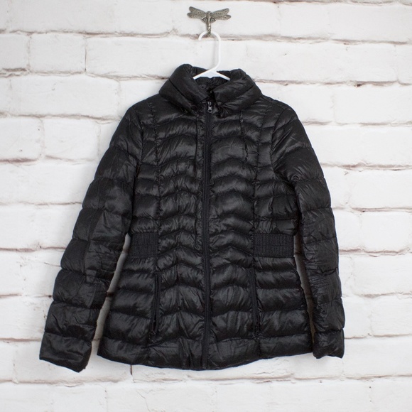 a.n.a Jackets & Blazers - ANA Black Packable Down Jacket Coat Size M